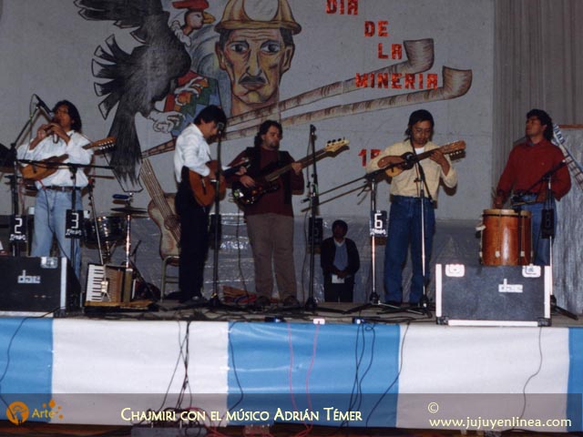 Chajmiri con el músico Adrián Témer