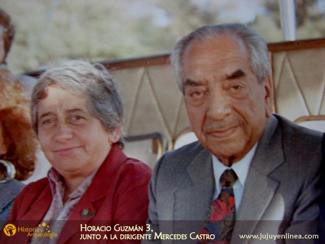 Horacio Guzmán 3, junto a la diregente Mercedes Castro