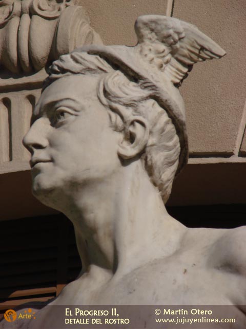 El Progreso II, Detalle del rostro