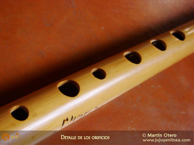 Detalle de los orificios
