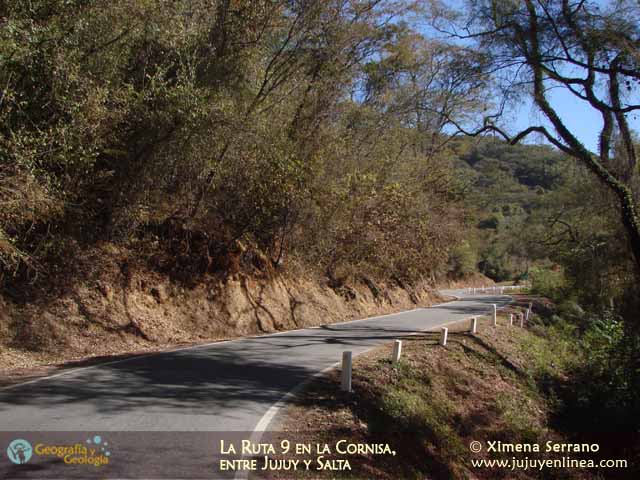 La Ruta 9 en la Cornisa, entre Jujuy y Salta