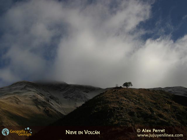 Nieve en Volcán