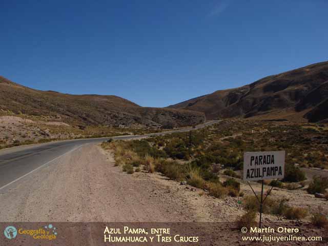 Azul Pampa, entre Humahuaca y Tres Cruces