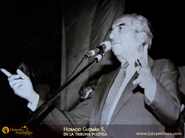 Horacio Guzmán 5, en tribuna política