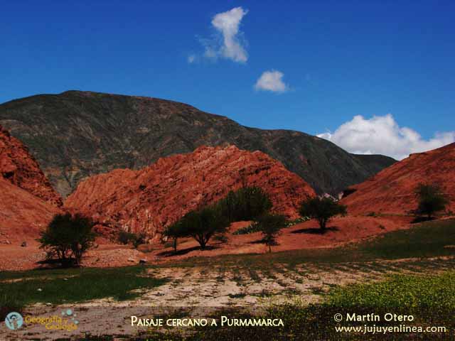 Paisaje cercano a Purmamarca