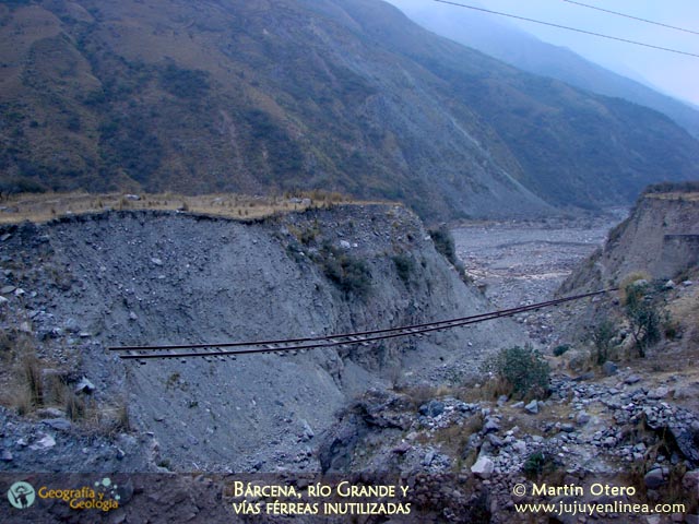 Bárcena, Río Grande y vías férreas inutilizadas
